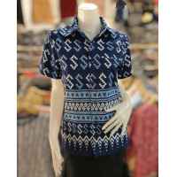 ราคา เสื้อหม้อฮ่อมลายขอ เสื้อลายขอ เสื้อผ้าไทยลายขอ เสื้อพิมพ์ลายขอ ทรงเข้ารูป เสื้อหม้อฮ่อม เสื้อหม้อฮ่อมพิมพ์ลาย (13052755072)