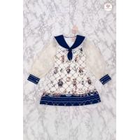 ราคา Mariadiamond สีน้ำเงิน Sea Anchor Dress เดรสเข้ารูปพิมพ์ลายน้องหมี เเขนผ้าชีฟองtextureหัวใจ ซิปหลัง ปกกะลาสี เดรสสั้นพิมพ์ลาย (21378070281)