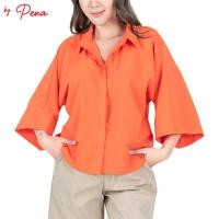 ราคา By Pena เสื้อเชิ๊ตแฟชั่น แขนทรงกิโมโน สีพื้น BPSL082301 (19913214903)