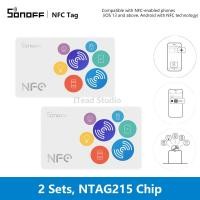ราคา ITEAD SONOFF NFC Tag 215 Chip 540ไบต์แตะเพื่อควบคุม SONOFF Smart Switches EWeLink APP Smart Scene เข้ากันได้กับโทรศัพท์ที่เปิดใช้งาน NFC แท็กขนาดเล็กวิธีที่เร็วกว่าในการควบคุมอุปกรณ์ SONOFF (169274924