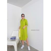 ราคา ชุดเดรส เดรสคอปก เดรสเชิ้ต เดรสเชิ้ตยาว (17685847897)