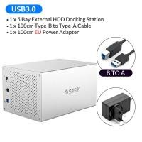 ราคา ORICO Multi Bay 3 5 Aluminium HDD Docking Station SATA To USB3 0 HDD Enclosure Honeycomb Cooling With 7 Raid Mode (20401712922)