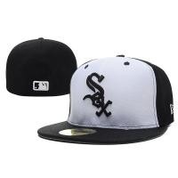 ราคา หมวกเบสบอลคุณภาพสูงขาย Chicago White Sox Chicago White Sox Coed ปักแบนตามแนวกีฬาหมวกปิดหมวกกันแดดปรับได้หลายขนาดหมวก (18802866616)