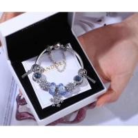 ราคา สร้อยข้อมือ Pandora สร้อยข้อมือเงินแท้ 925 ซื้อจี้ของขวัญแฟนใหม่ ASSA0215631 (19361905874)