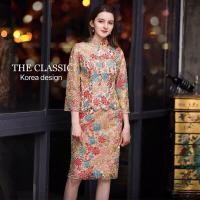ราคา The classic ชุดเซ็ตออกงาน เสื้อใช้ผ้าลูกไม้อย่างดีปักลวดลายแต่งประดับด้วยเลื่อมขนาดเล็กใสๆกระทบแสงให้ประกายสวย (21356908302)