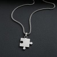 ราคา แฟชั่นNINEไทเทเนียมสร้อยคอเหล็กของเล่นจิ๊กซอว์ประดับห้องผู้ชายนาฬิกาผู้หญิงสแตนเลสจี้ (5916684249)