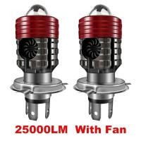 ราคา ไฟหน้ารถมอเตอร์ไซค์ H4 25000LM LED BA20D H6หลอดไฟ LED P15D 3570 CSP หลอดไฟ LED ลำแสงสูงต่ำไฟตัดหมอกจักรยานยนต์12V 24V (21170606116)