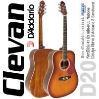 ราคา Clevan D20 Acoustic Guitar กีตาร์โปร่ง 41 นิ้ว ทรง D ไม้สปรูซ มะฮอกกานี หย่อง Nubone ใช้สายกีตาร์ DAddario ปรับแต่งให้เล่นง่ายก่อนส่ง (683106411)