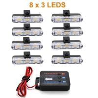 ราคา ไฟ LED ติดกระจังหน้ารถแบบ3ดวงโคมไฟเตือนไฟกระพริบสีแดงสีน้ำเงินสีเหลืองสัญญาณไฟฉุกเฉินสำหรับรถกู้ภัย (21170451685)