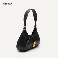 ราคา Pedro Calfskin ใต้แขนกระเป๋าโฮโบกระเป๋าสะพายไหล่พร็อพ PW2 36610005กระเป๋าถือ (20354462453)