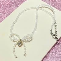 ราคา ୨୧ สร้อยโบว์มุก ตัวเส้นใส ลูกปัดขนาด 3 มม (20515086339)