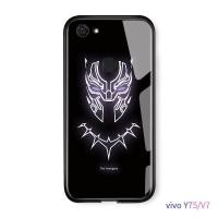 ราคา Hontinga VIVO V7 กรณีส่องสว่างเวนเจอร์สมหัศจรรย์ซูเปอร์ฮีโร่กัปตันอเมริกาไอรอนแมนกรณีเรืองแสงในที่มืดกระจกนิรภัยกลับปลอกปก (715646525)