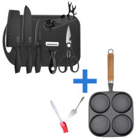 ราคา มีดทำครัว ชุดมีดทำครัว มีดทำครัวแท้ ชุดมีดญี่ปุ่น ชุดมีดเชฟ ครบชุด 7 ชิ้น พร้อมที่วางมีด มีดผลไม้ เครื่องมือครัว (21278768976)