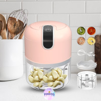 ราคา เครื่องปั่นกระเทียม เครื่องปั่นพริก เครื่องบดเนื้อ เครื่องบดกระเทียม เครื่องสับกระเทียม ที่สับกระเทียมไฟฟ้า ชาร์จ USB (19631738084)