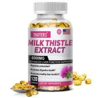 ราคา อาหารเสริมตับ Milk Thistle รองรับการล้างพิษตับและทำความสะอาดสุขภาพทางเดินอาหาร 6000MG (21300729205)
