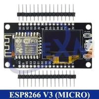 ราคา NodeMcu บอร์ดพัฒนา V3 ESP8266มีจอ OLED ขนาด0 96นิ้ว ESP 12F CH340โมดูล WiFi TYPE C USB สำหรับ arduino micropython (21341920567)