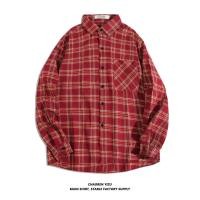 ราคา เสื้อเชิ้ตชายลายสก๊อตเกาหลีแขนยาวทรงหลวมอินเทรนด์ เสื้อเชิ้ดชาย เสื้อลายสก๊อต ช เสื้อเชิ้ตชายแขนยาว (14672835692)