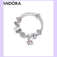 ราคา Pandora แพนโดร่าของแท้สร้อยข้อมือสตรีเงาชุดแฟนแสงหรูหราของขวัญ 925 เงิน (20304749963)