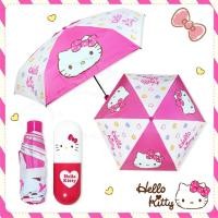 ราคา YOIO ร่มคิตตี้ Hello kitty 5 ตอน มีกระบอกสุดน่ารัก ลิขสิทธิ์แท้100 ขนาดเล็กพกพาง่าย ร่ม ร่มกันฝน ร่มน่ารัก (19726478361)
