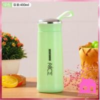 ราคา ปลีก ส่ง S184 แก้วน้ำ แก้วน้ำแฟชั่น แก้วน้ำมีฝาปิด กระบอกน้ำ ขวดน้ำ ขนาด 400ML ด้านในเป็นเเก้ว ไม่เก็บอุณหภูมิ (11575706345)