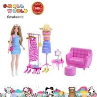 ราคา Barbie บาร์บี้ซีรี่ส์เดอะบีส เซตครีมโคลเซตพร้อมตุ๊กตาเฟอร์นิเจอร์และแอกแซสเซอรี่ รุ่น HPL78 (19285397946)