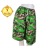 ราคา กางเกงขาสั้น ทรงขาสามส่วน ลายทหาร หัวเอวยางยืด 19 (19472681381)