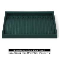 ราคา YinBeiNi สีเขียวเข้มหนัง PU ถาดใส่จิวเวลรี่แบบมีฝาปิด (20494982611)