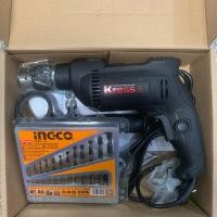 ราคา KRESS KU310 2 สว่านไฟฟ้า ระบบกระแทก 13 มม KU120 สว่านไฟฟ้า รับประกันสินค้าแท้ 100 ชุดดอกสว่านเจาะเหล็ก 12 ตัว ชุด (21179049840)