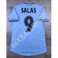 ราคา RETRO เสื้อฟุตบอลย้อนยุค Lazio Home ลาซิโอ้ เหย้า 1998 99 พร้อมเบอร์ชื่อ 9 SALAS (20866422622)