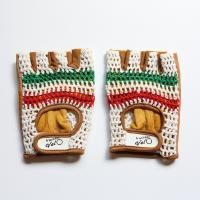 ราคา ถุงมือจักรยาน ถุงมือถักสไตล์วินเทจ ลายธงชาติ vintage bicycle gloves (9934523251)
