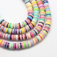 ราคา Beebeecraft 1 Strand 380 400pcs strand Environmental Handmade Polymer Clay Beads Disc Flat Round Heishi Beads Multi Color for Jewelry Making Necklace Bracelet Finding 3x1mm Hole 1mm (7927457634)