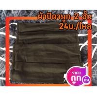 ราคา ผ้าปิดจมูกแบบผ้า 2 ชั้น 24บ โหล (12265711413)