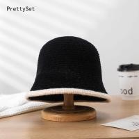 ราคา กำมะหยี่หนาสำหรับผู้หญิงTopi Bucket แฟชั่นเรียบง่ายอเนกประสงค์หมวกใส่ตกปลาลำลองอบอุ่น (20525922101)