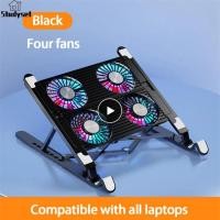 ราคา Studyset IN stock Foldable Laptop Holder Stand Cooling Pad Table Bracket With Radiator Silent Fan Notebook Accessories (19994877393)