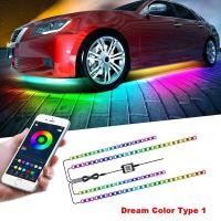 ราคา NLpearl ไฟนีออน LED ใต้รถแถบไฟควบคุมด้วยรีโมท App ยืดหยุ่นได้ไฟ RGB LED ใต้ร่างกายโคมไฟตกแต่งบรรยากาศ (9920392798)