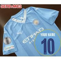 ราคา เสื้อฟุตบอล เสื้อฟุตบอลสโมสรทีม แมนซิตี้ เหย้า 23 24 AA0002 เกรดแฟนบอล ทำชื่อเบอร์ได้ ไซส์ยุโรป XS 4XL (19601716002)