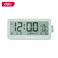 ราคา Deli นาฬิกาปลุกดิจิตอล LED นาฬิกาปลุกตั้งโต๊ะ นาฬิกาตั้งโต๊ะ นาฬิกาหัวเตียง นาฬิกาดิจิตอล นาฬิกา บอกอุณหภูมิได้ หน้าปัดกระจก Alarm Clock (19622530459)