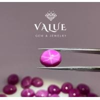 ราคา ลิลลี่ สตาร์ สีชมพู พลอย พลอยสั่งเคราะเนื้อแข็ง สีชมพู PINK LINDY STAR RUBY OVAL มี ลาย รูปไข่ Size 3x5mm 13x18mm (21033653009)
