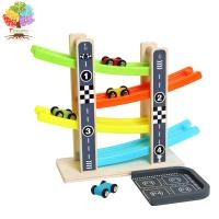 ราคา Treeyear Wooden Car Ramp Racer Toy Vehicle Set With 4 Mini Cars Race Tracks Montessori Toys Craft Gift For Toddlers (13176168644)