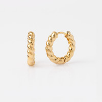 ราคา Variandco Goldies Earrings ต่างหูชุบทองแท้ 18K Gold Plating ต่างหูห่วงเล็ก (11551123954)