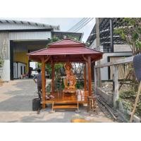 ราคา ศาลาไม้สักขนาด 2 2 เมตรเพิ่มความสูงเสา ยอดจั่วสูง 3 3 เมตร (18357282112)