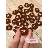 ราคา ดอกไม้ไหมพรมขนาดเล็ก งานปักไหมพรม สำหรับงานฝีมือ และ DIY ได้หลากหลายแบบ เช่น กิ๊ฟติดผม กระเป๋า เสื้อผ้า (21248295555)