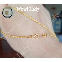 ราคา ลายใหม่สร้อยคออิตาลี16 24 เหมือนทองแท้เราชุบทองคำ18kแท้ๆ (20507596659)