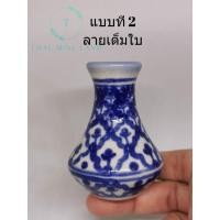 ราคา แจกันเซรามิค ขนาดกลาง ความสูง 6 ซม แจกันจิ๋ว แจกันลายคราม ของจิ๋ว Dollhouse (17444947904)