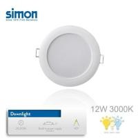 ราคา Pack 5 Pcs โคมไฟดาวน์ไลท์ฝังฝ้า โคมไฟติดเพดาน Downlight LED 8W 3นิ้ว 12W 4นิ้ว 17W 5นิ้ว มี2แสง Brand Simon ประกัน2ปี (5278794259)