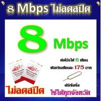 ราคา SIM โปรเทพ 8 Mbps ไม่ลดสปีด เล่นได้ไม่อั้น ไม่จำกัด แถมฟรีเข็มจิ้มซิม (12934494145)