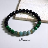 ราคา กำไลหินนำโชค หยกพม่า หินสีเขียว หินสีดำ กำไลหินแท้ (18907987015)