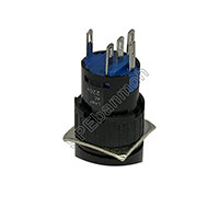 ราคา L16A 003 5P DZ สวิทช์กดติด กดดับ Maintain 16mm OFF ON DC 12V สีเหลือง Yellow (8881876527)