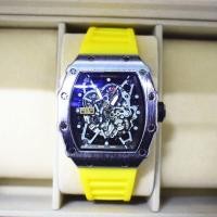 ราคา Hot Sale 2023 new Richard War II Devils automatic non mechanical mens watch high end trendy barrel type silicone leisure men (19426704080)
