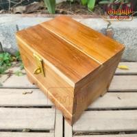 ราคา HNGM กล่องกล่องใส่เงิน กล่องใส่ของ กระปุกออมสินไม้สัก 20x15x18 5 ซ ม ออมสินไม้สัก สีเคลือบเงา (19767545105)